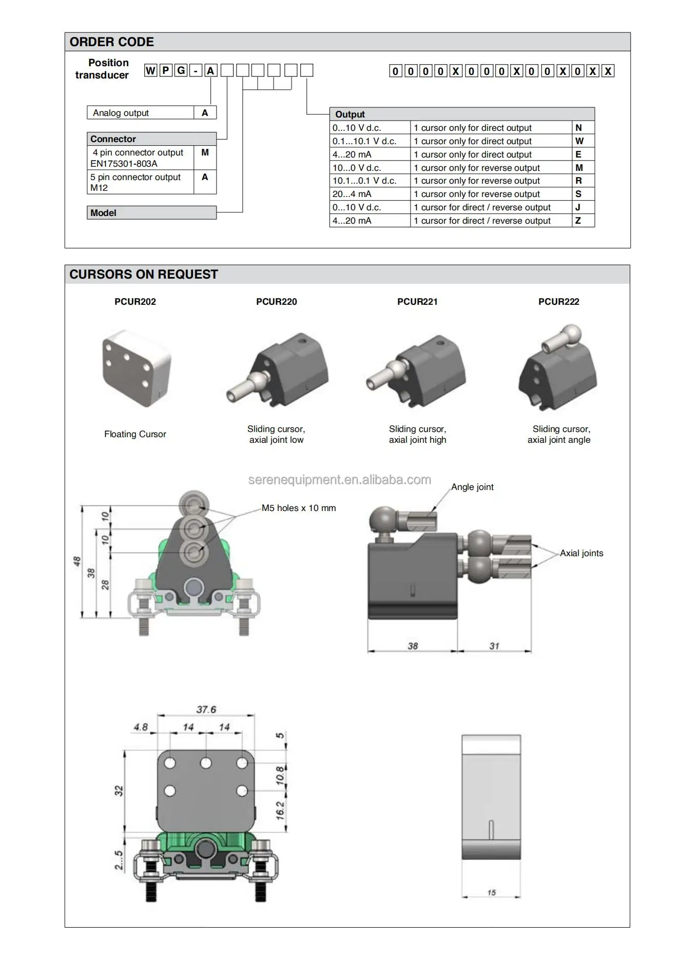 Original Gefran Wpg A Wpp A Series Contactless Magnetostrictive Linear