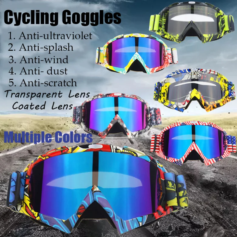 Skiing Snow Goggles Snowmobile Bicycle Motorcycle Eyewear Protective Lens Stock 