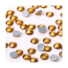 Topaz Topaz Made In China Superior Quality Rhinestone Flatback Nail Art Crystal Rhinestones Gold Rhinestone