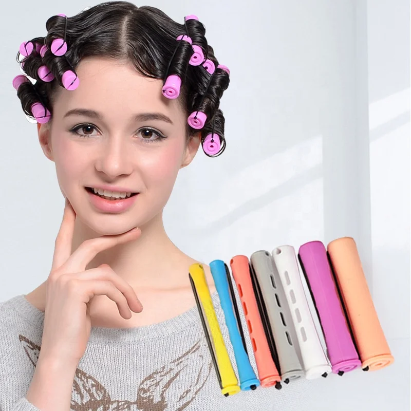 Biumart Plastic Hair Rollers Cold Perm Rods Rubber Band Hair Roller Set No  Heat Diy Hairdressing For Long Short Hair Curling - Buy Biumart Plastic Hair  Rollers,Cold Perm Rods Rubber Band Hair