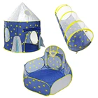 Tunnel Portable 3 In1 Kids Foldable House Ocean Ball Pool Shooting Baby Tunnel Child Tunnel Tent