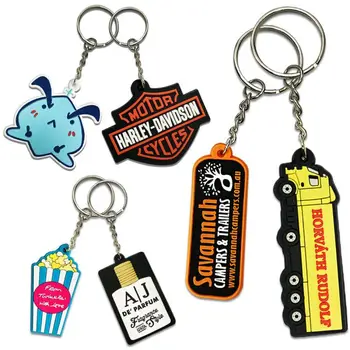Custom 2D/3D Soft PVC Keychains, Make Rubber Key Chain With Your Logo, Free Digital Mock-Up For Your Reference Within 12 Hours