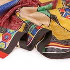 Woven Scarf Custom Women Pattern Scarf OEM Wholesale Printed 50 50 Square Silk Woven Scarf Custom Logo Women Spring Style