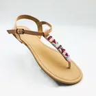Flat Flat Sandal Factory Wholesale Lady Design Flat Plain Sandals Women Microsuede Upper Chaussure Femme Sandals