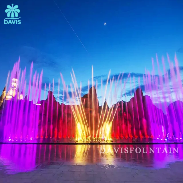 Manufacturers Supply Customized Garden Outdoor Large Music Waterfall Fountain Equipment