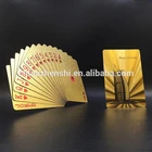 Poker Manufacture Custom Playing Cards Wholesale Gold Foil PET Poker Card
