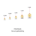 Smooth Round Vacuum Plating 14k 18K Gold Filled Beads 2-10mm For DIY Jewelry