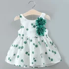 OEM Service Good Quality Child's Summer Clothes Sleeveless Cotton Kids Printed Dress Girl