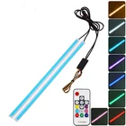 Car Soft Sequential LED DRL White Yellow Daytime Running Light 60cm Flexible LED Signal Light Drl For Car
