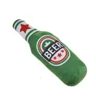 Toys Plush BJQ175 Custom White Paw Pet Toys Stuffed Beer Bottle Beverage Pet Toys Plush