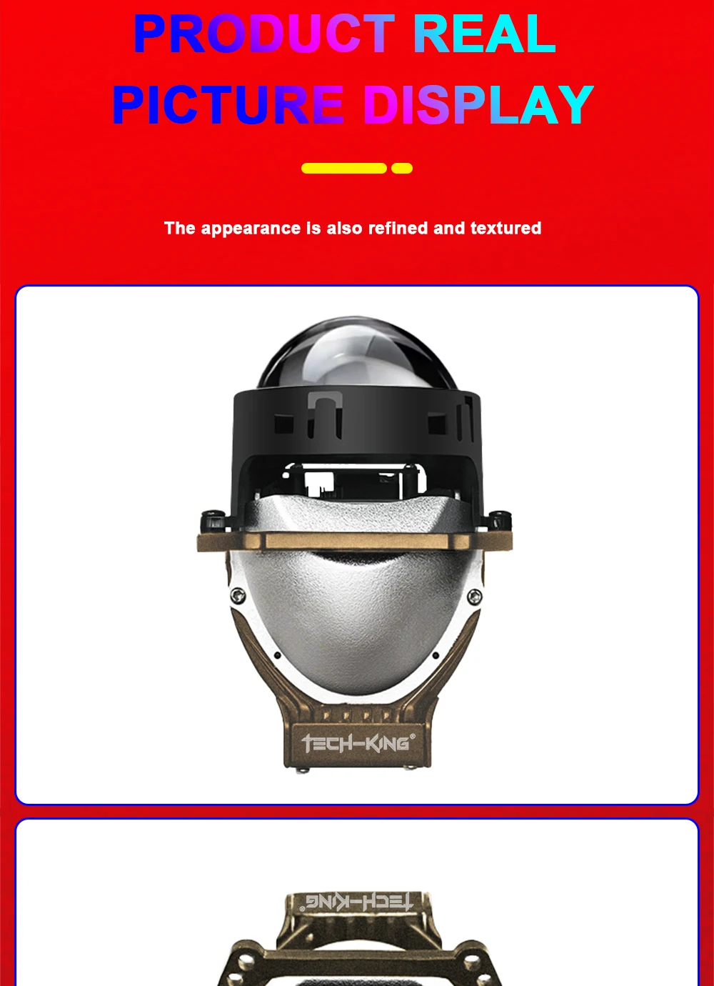 Car headlamp system bi led projector lens 3-inch double beam projection lens 126W double lamp cup LED projection lens headlights