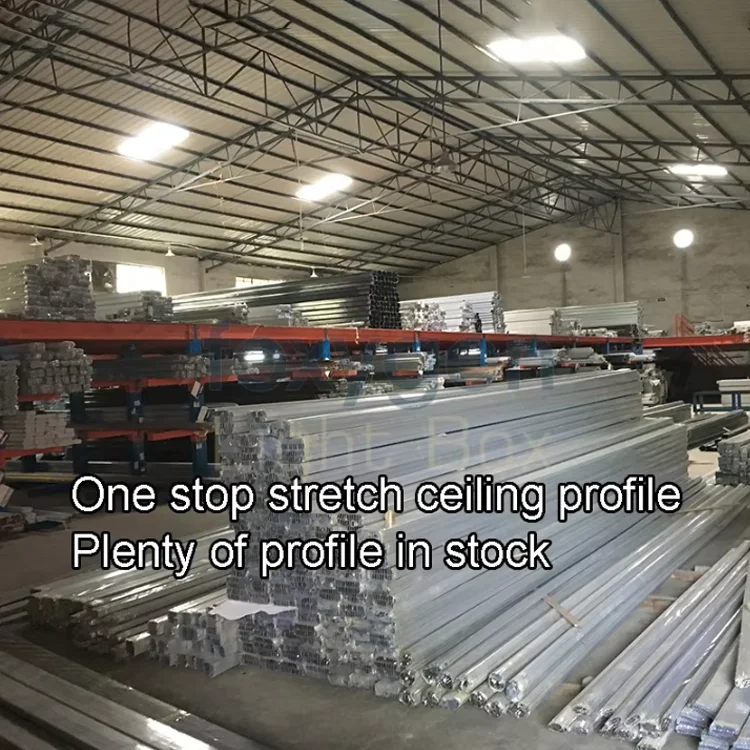 product foxygen silver aluminum profile for plastic stretch ceiling film-58