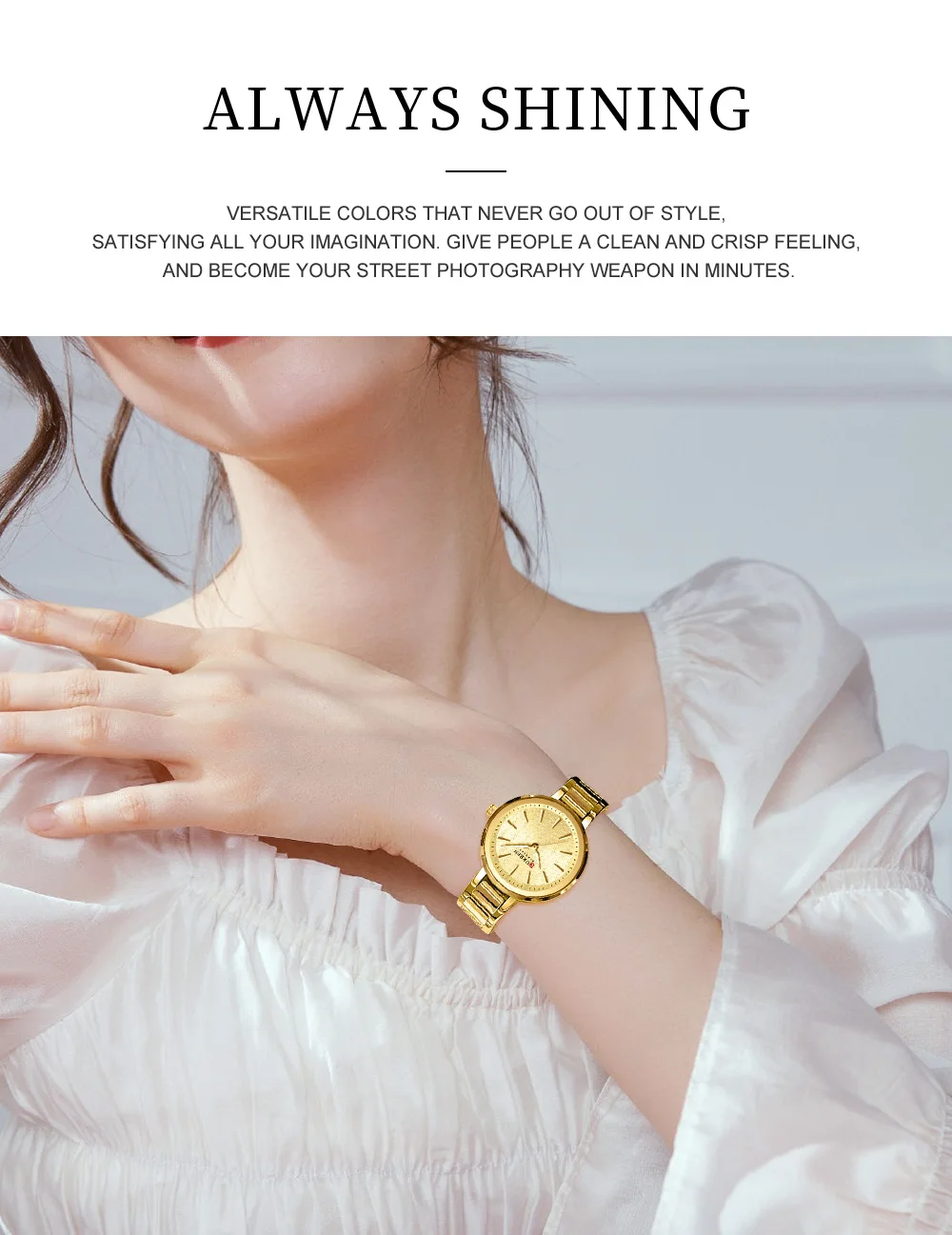 CURREN 9109 Luxury Fashion Luminous Hands Women Wristwatch Stainless Steel Strap Waterproof Watches Quartz Movement Top Watch