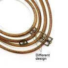 Hoops Embroidery Hoops Hanging Wholesale Premium Imitated Wood Materials Embroidery Hoops Oval Side Hanging Stand