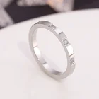 Diamond Rings High Quality 3pcs Rhinestone Crystal Diamond Women Stainless Steel Women Rings