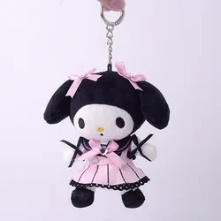 Newest Melody keychain Plush Doll Mini 12cm Cute Cartoon Plush Keychain Toy Stuffed Kuromi Keychain Plush for Bag Decoration