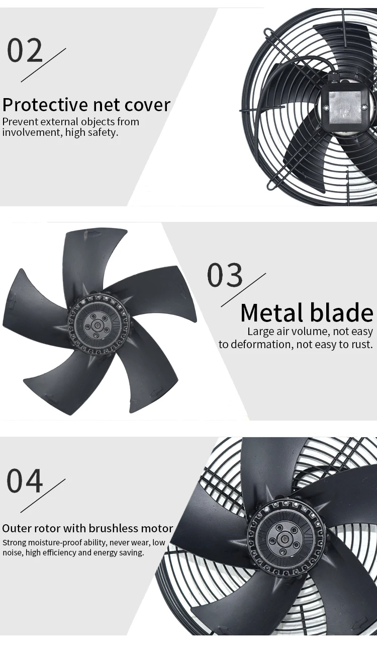 Axial Flow Fan, 450-4, 220V, Electric - detail 16