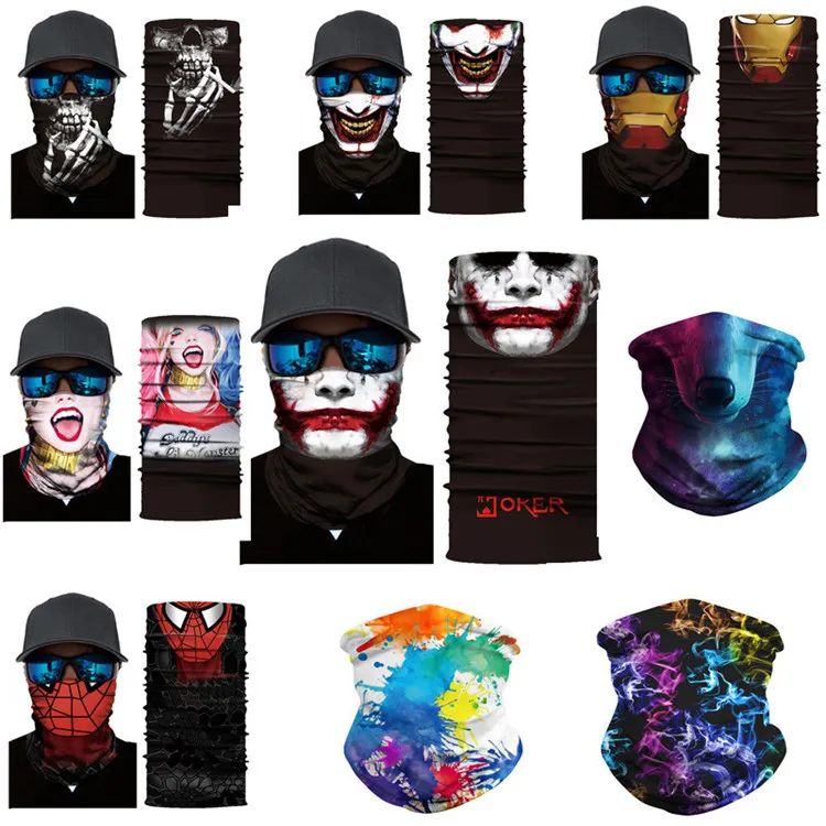 Halloween Unisex Money Heist Bandana Mask Salvador Dali La Casa De Papel Cosplay Party Costume Bandana Masks