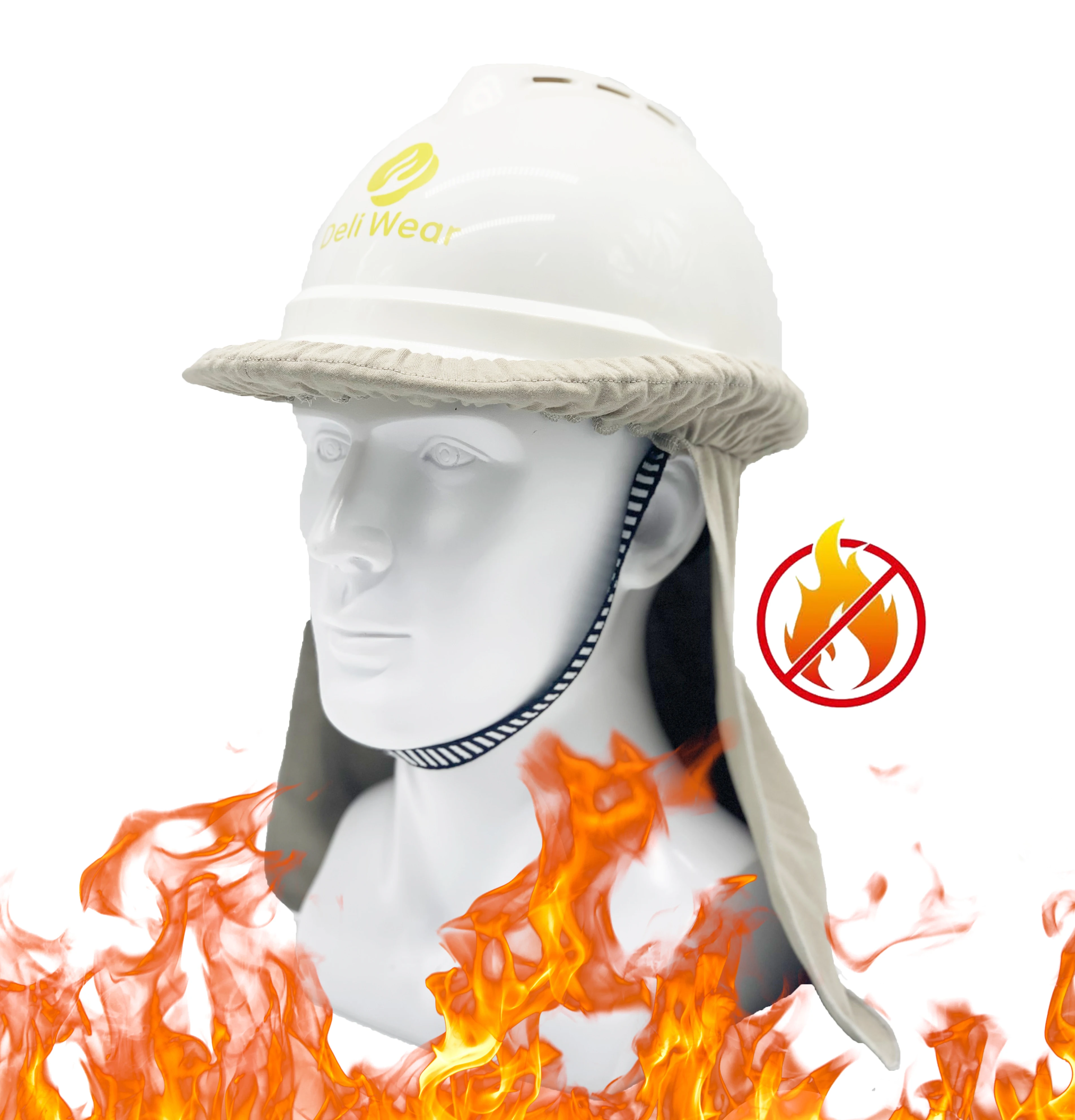 fire retardant hard hat sun shade