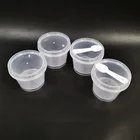 7oz custom disposable PP plastic clear frozen cup with lid and spoon for yogurt ice cream cup cake container