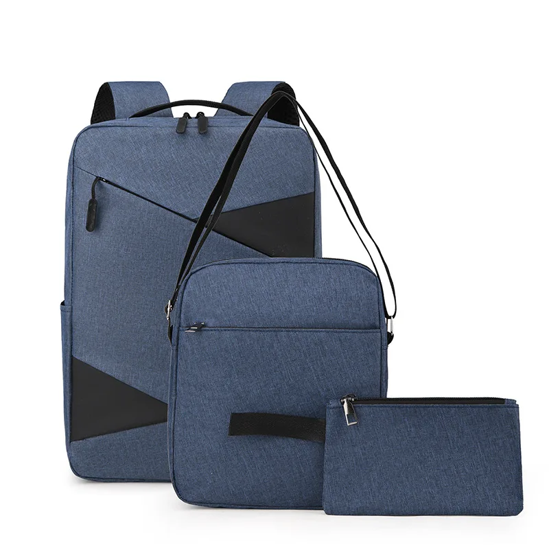 New Nylon Laptop Bag Business Commuting Business Trip Backpack Casual Men Travel Three Sets of Shoulder Bag