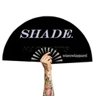 Fan Hand Fan Bamboo Hand Fan 33cm Plastic Clack Rave Fan Customized Big Hand Fan For Promotion