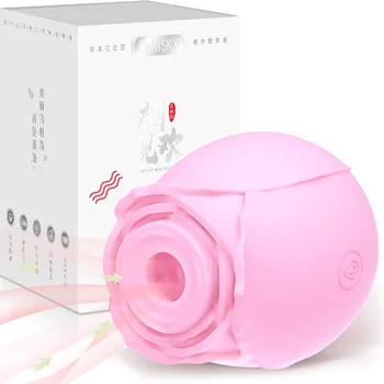 Shoppe online rose style soft tongue licking vibrator vagina with tongue