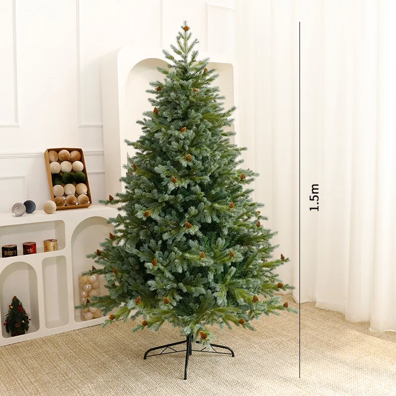 150cm Hinged Three-Dimensional PE Christmas Tree Decorations supplier
