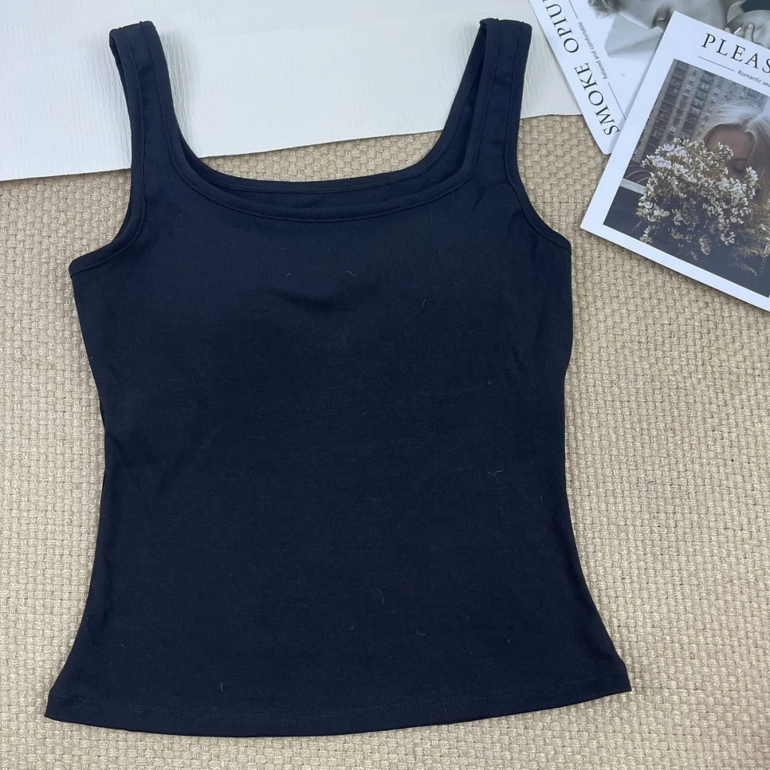 Casual Women's Knitted Breathable Camisole Soft Comfortable Daily Wear Home Outdoor Base Top