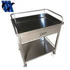 Hospital Cart BDT205 Hospital Crash Cart With Drawers Medical Trolley Stainless Steel Medical Trolley
