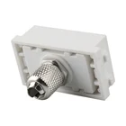 Tv Single IEC Female TV Aerial - Grid Outlet Module - White