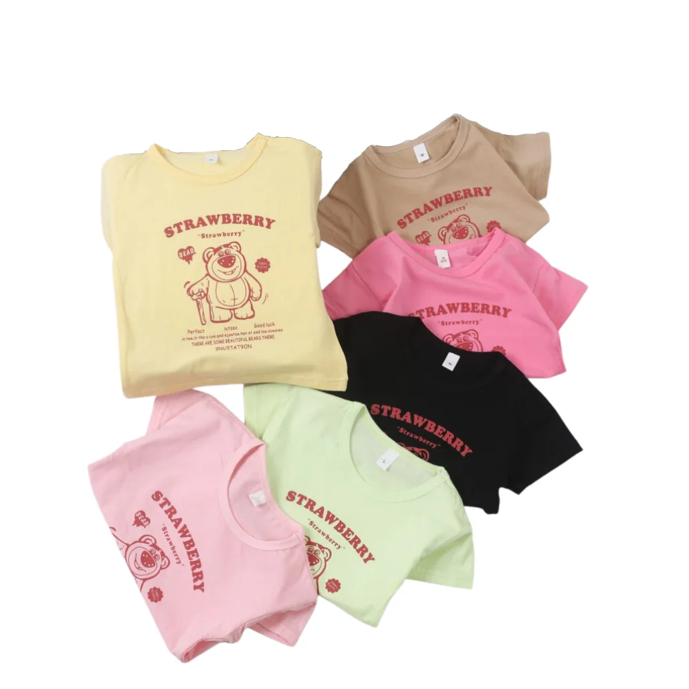 Comfortable Tops For Unisex Boys & Girls Clothing Dress Wear Shirt Girls T Shirt Casual Custom Cotton Comfortable Clothes Kids