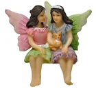 Flower Flower Fairy Resin Decoration Nordic Angel Resin Gift Crafts Garden Balcony Terrace Resin Decoration