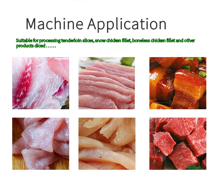 High Quality Goat Dicer Beef Meat Strip Cutting Machine Meat Dicing Slicing Machine Cube Cutter supplier