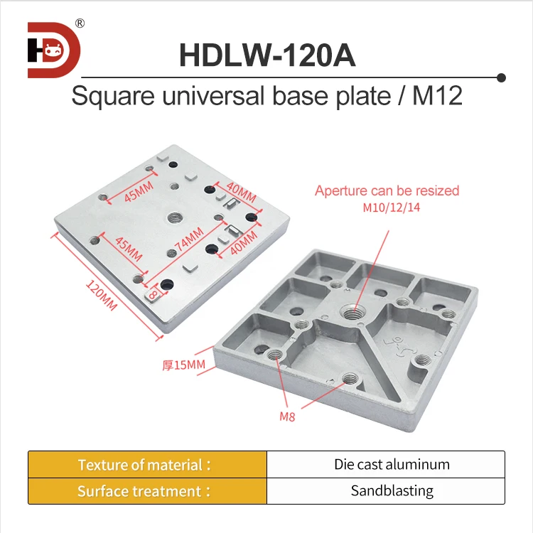 3030/4040 Aluminum Profile Connecting Plate, Universal Casters, Foot Cups, Foot Mounting Parts, Aluminum Profile Bottom Plate supplier