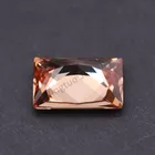 Cut Baguette Cubic Zirconia Champagne Stones Withstand Heat Machine Cut Gems