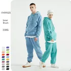 100% Plain High Quality Unisex Custom Logo 100% Cotton Plain Oversized Streetwear Hoodies Mens