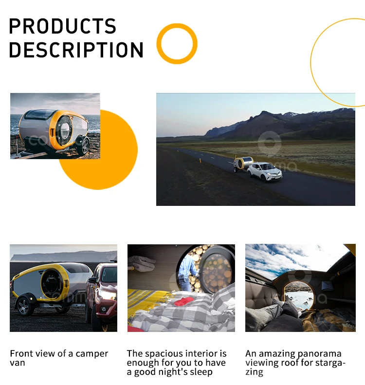 Teardrop 2 Person Camper Trailers Less Than 1000 4x4 With Airconditioning Mini Caravan Camping Rv