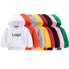 Boys' Hoodies Children Pullover Sweatshirts Unisex Solid Color Custom Logo Printing Kids Baby Boys' Hoodies