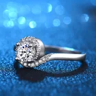Zircon Hot Selling Fashion Simple Round Small And Beautiful Zircon Silver Ring Accessories