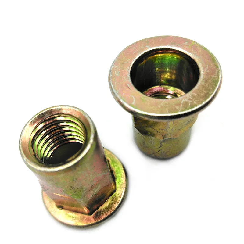 Threaded Inserts Zinc Coated Mild Steel Pack of 10 M6 Rivet Nut 