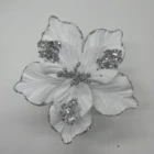 Flowers Flower Artificial Christmas Poinsettia Flowers Decorative Christmas Flowers Silk Flower