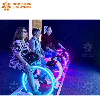 Northern Lights  racing interactive holographic interactive projection sports fitness equipment Dynamic bike