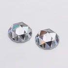 Baifu Gems Customizable Rose Cut Face Flat Back Loose Moissanite Diamond Gemstone
