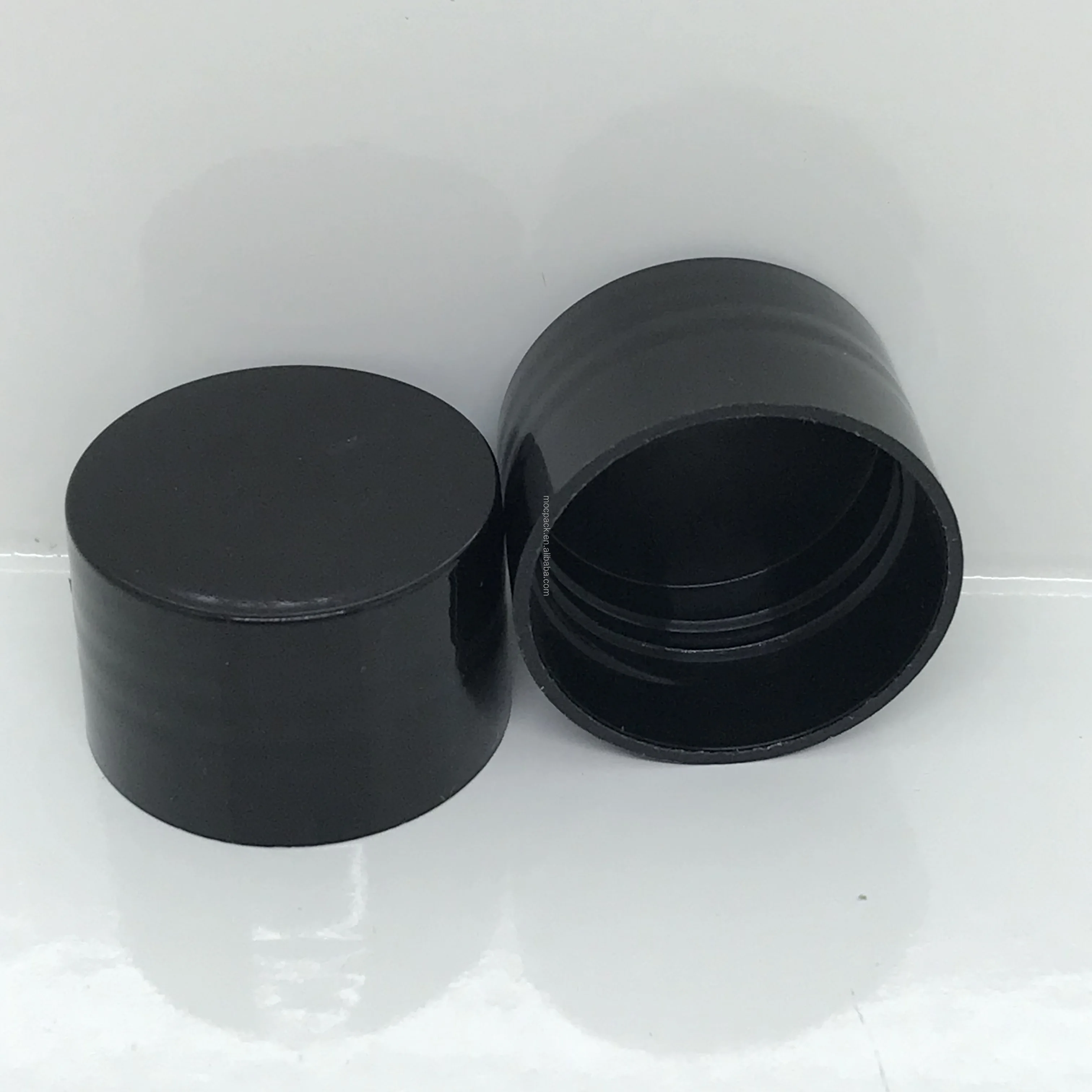 410 smooth surface screw cap in stock white black lid for bottles-28