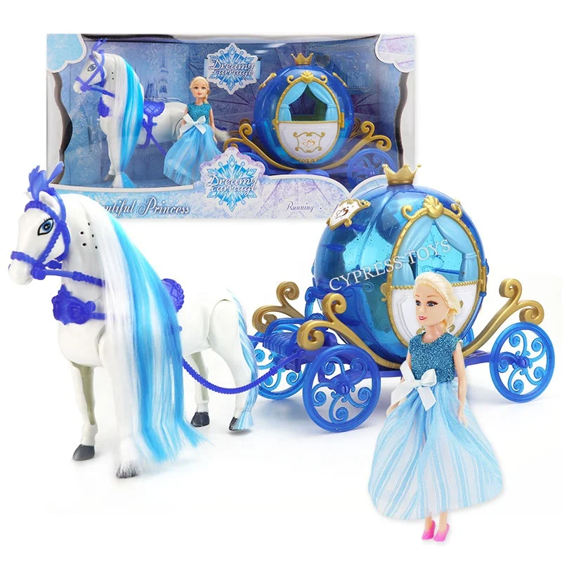 princess doll and carriage