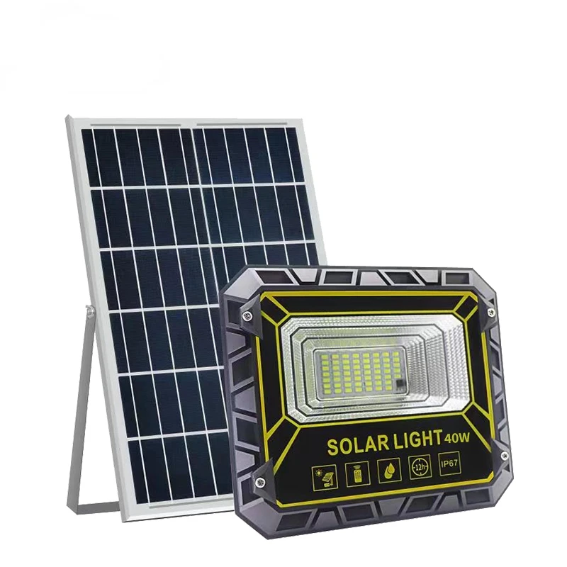 Hot selling solar floodlight one tow two super bright solar floodlight 100 200 300 watt Led solar street outdoor light