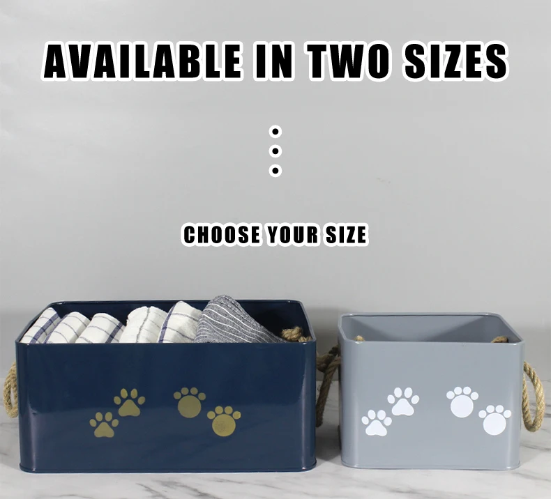 Metal Storage Box Sets for Pet Cleaning Grooming Products Old