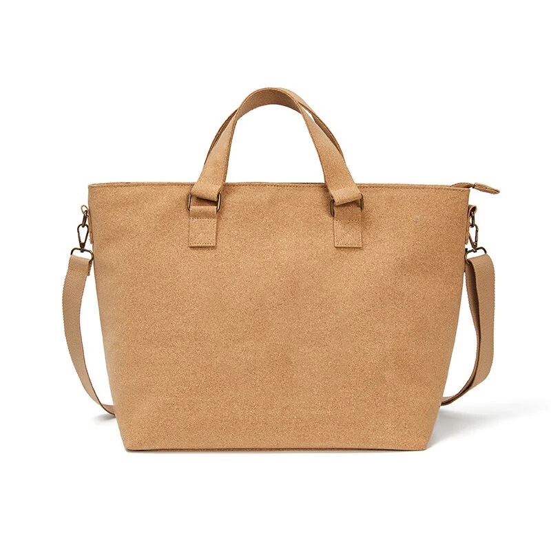 Women's Fashion Crossbody Bag Big Natural Cork Shopping Sling Bag Promotional Natural Cork Bags details