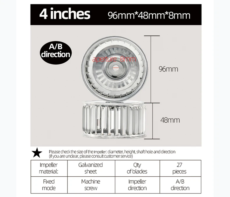 Blower, Centrifugal, Galvanized sheet, 5 inch - detail 10